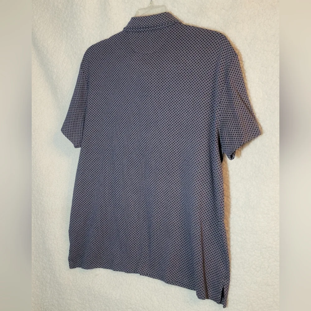 Ralph Lauren Men's Blue Geometric Polo Shirt Size XL